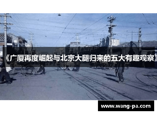 《广厦再度崛起与北京大腿归来的五大有趣观察》