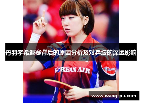 丹羽孝希退赛背后的原因分析及对乒坛的深远影响