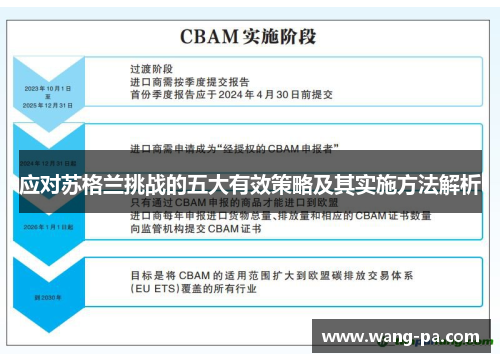 应对苏格兰挑战的五大有效策略及其实施方法解析
